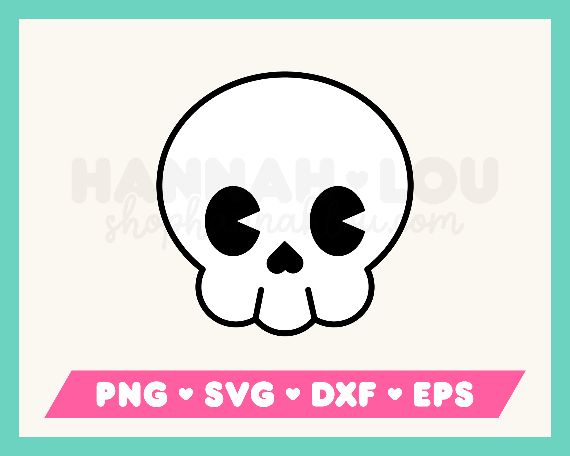 My Cute Skull SVG is part of my Halloween SVG files for Cricut collection, and features a cute skull.