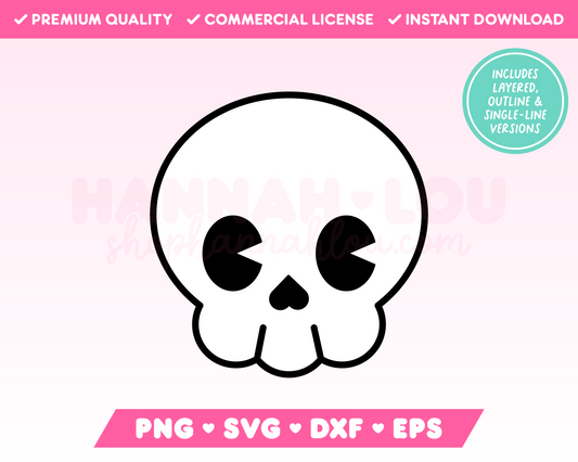 Cute Skull SVG • Halloween SVG Files for Cricut · Halloween Sublimation Designs
