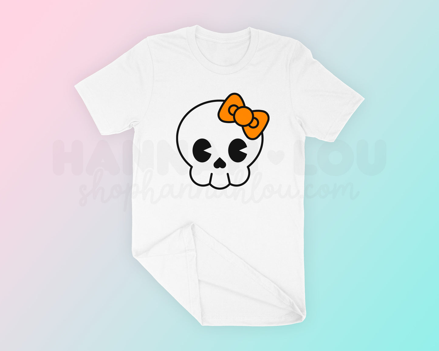 My Cute Skull with Bow PNG is part of my Halloween Sublimation Designs collection, and features a kawaii-style skull with a bow.