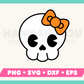 My Cute Skull with Bow SVG is part of my Halloween SVG files for Cricut collection, and features a cute skull with a bow.