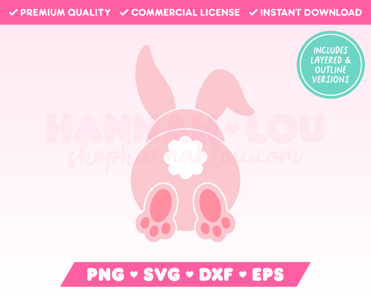 Easter Bunny Butt SVG • Easter SVG Files for Cricut