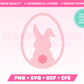 My cute Bunny Easter Egg SVG is part of my Easter SVG Files for Cricut collection, and features an Easter egg with the Easter Bunny inside. 