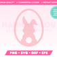 Bunny Easter Egg SVG • Easter SVG Files for Cricut