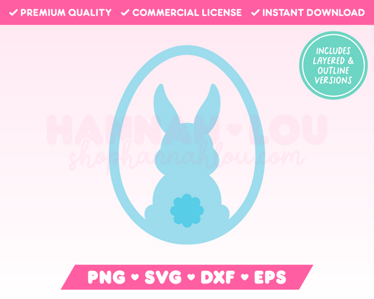 My cute Bunny Easter Egg SVG is part of my Easter SVG Files for Cricut collection, and features an adorable bunny inside an Easter egg.