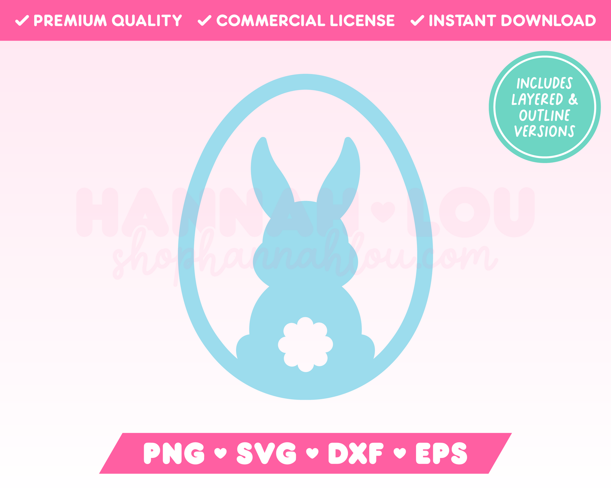 My cute Bunny Easter Egg SVG is part of my Easter SVG Files for Cricut collection, and features an adorable bunny inside an Easter egg.