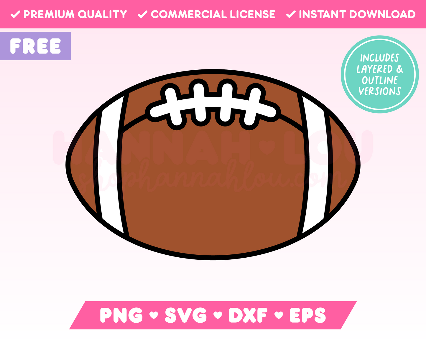 Free American Football SVG • Free American Football SVG Files for Cricut • Free American Football Sublimation Designs