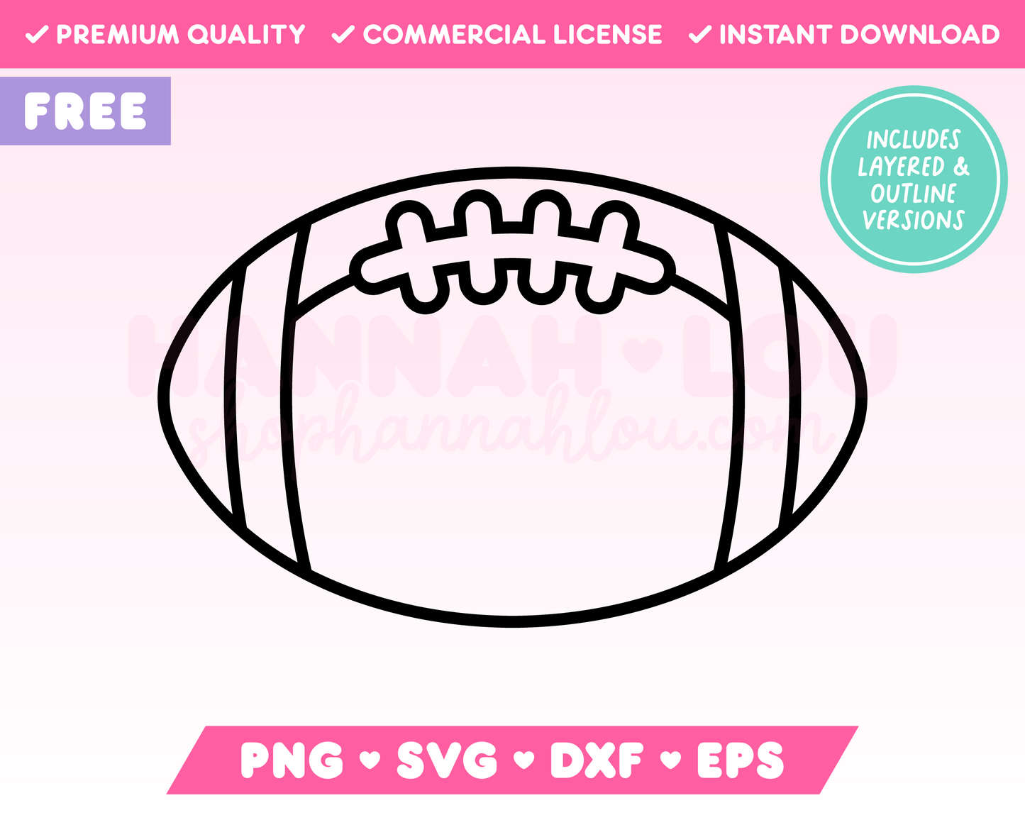 Free American Football SVG • Free American Football SVG Files for Cricut • Free American Football Sublimation Designs