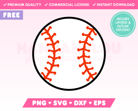 Free Baseball SVG • Free Baseball SVG Files for Cricut • Free Baseball Sublimation Designs
