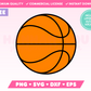 Free Basketball SVG • Free Basketball SVG Files for Cricut • Free Basketball Sublimation Designs