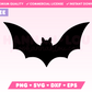 Free Bat SVG • Free Halloween SVG Files for Cricut • Free Halloween Sublimation Designs