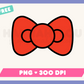 My free Bow PNG is part of my free sublimation designs collection, and features a simple red bow.