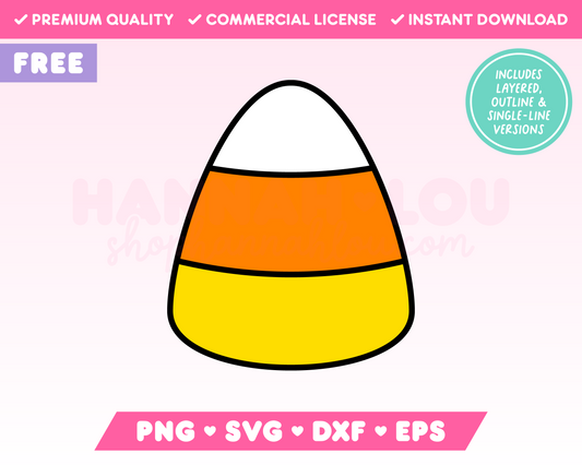 My free Candy Corn SVG is part of my Free Halloween SVG Files for Cricut collection, and features a candy corn treat.