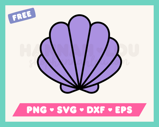 My free Clam Shell SVG is part of my Free Beach SVG Files for Cricut collection, and features a simple clam shell.