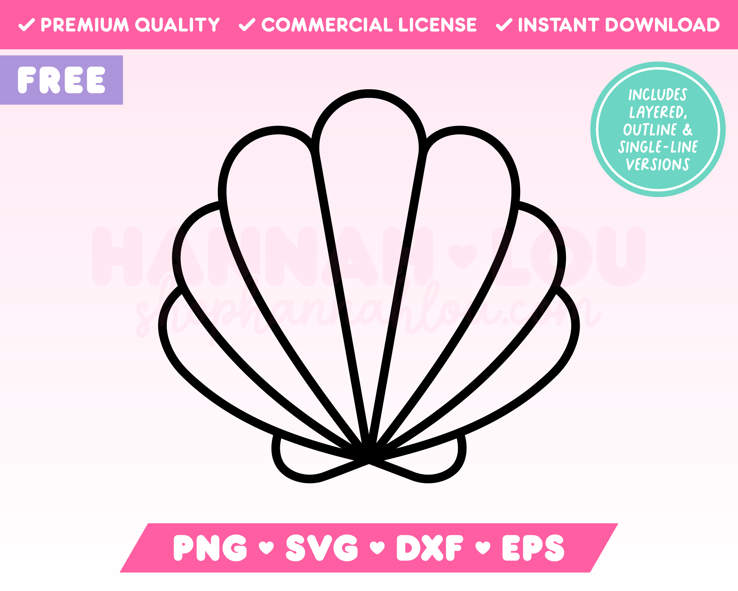 Tag Shell Svg Free Clam Shell SVG | Free Beach SVG Files for Cricut | Sublimation ...