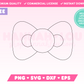 My free Coquette Bow SVG is part of my Free Coquette SVG Files for Cricut collection, and features a single-line drawing or sketch of a cute coquette bow.