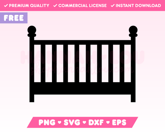 Free Crib SVG · Free Baby SVG Files for Cricut · Free Baby Sublimation Designs