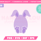 My free Easter Egg Bunny SVG is part of my Free Easter SVG Files for Cricut collection, and features an Easter egg with bunny ears and feet.