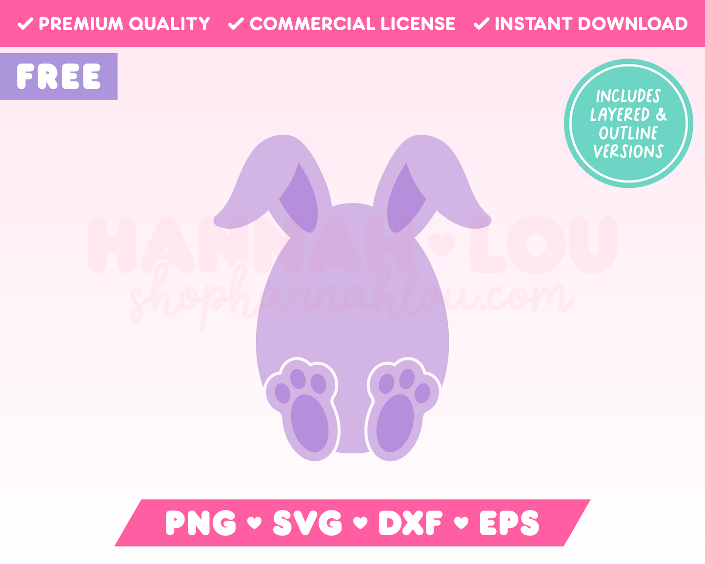 My free Easter Egg Bunny SVG is part of my Free Easter SVG Files for Cricut collection, and features an Easter egg with bunny ears and feet.