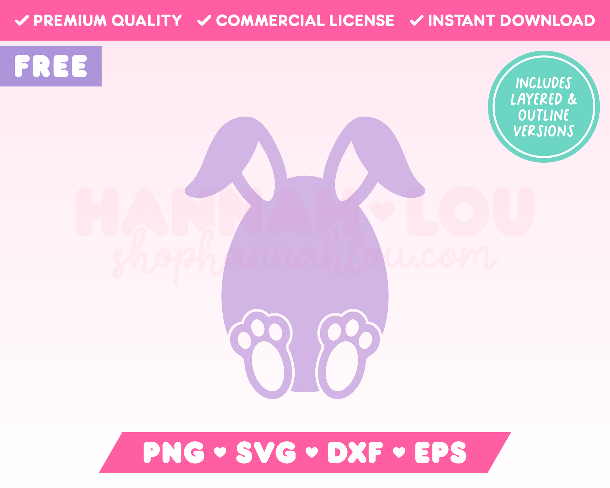 My free Easter Egg Bunny SVG is part of my Free Easter SVG Files for Cricut collection, and features an Easter egg with bunny ears and feet.