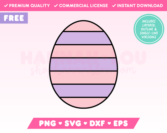 Free Easter Egg SVG • Free Easter SVG Files for Cricut