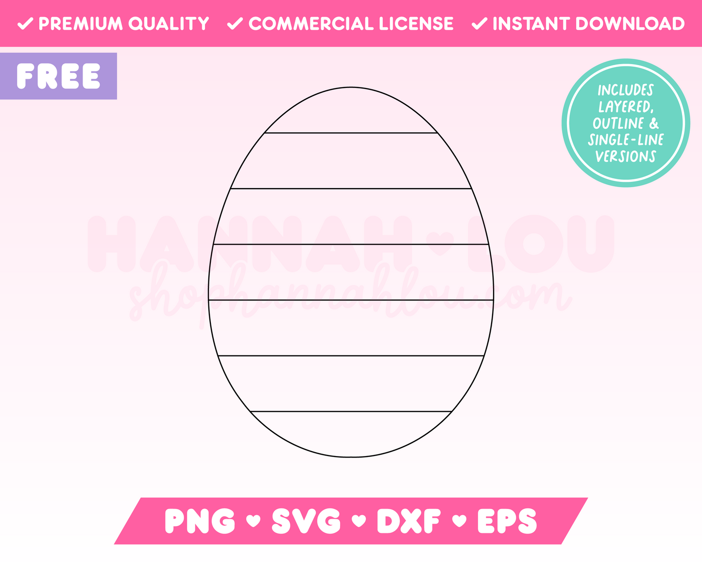 Free Easter Egg SVG • Free Easter SVG Files for Cricut