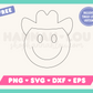 My free Happy Face Cowboy SVG is part of my Free Western SVG Files for Cricut collection, and features a single-line drawing of a happy face cowboy wearing a cowboy hat.