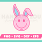 FREE Happy Face Easter Bunny SVG | Free Easter SVG Files for Cricut