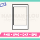 My free Instax Mini-Style Instant Film Scrapbook Frame SVG is part of my free scrapbook SVG files for Cricut collection, and features an Instax Mini-style instant film photo frame.