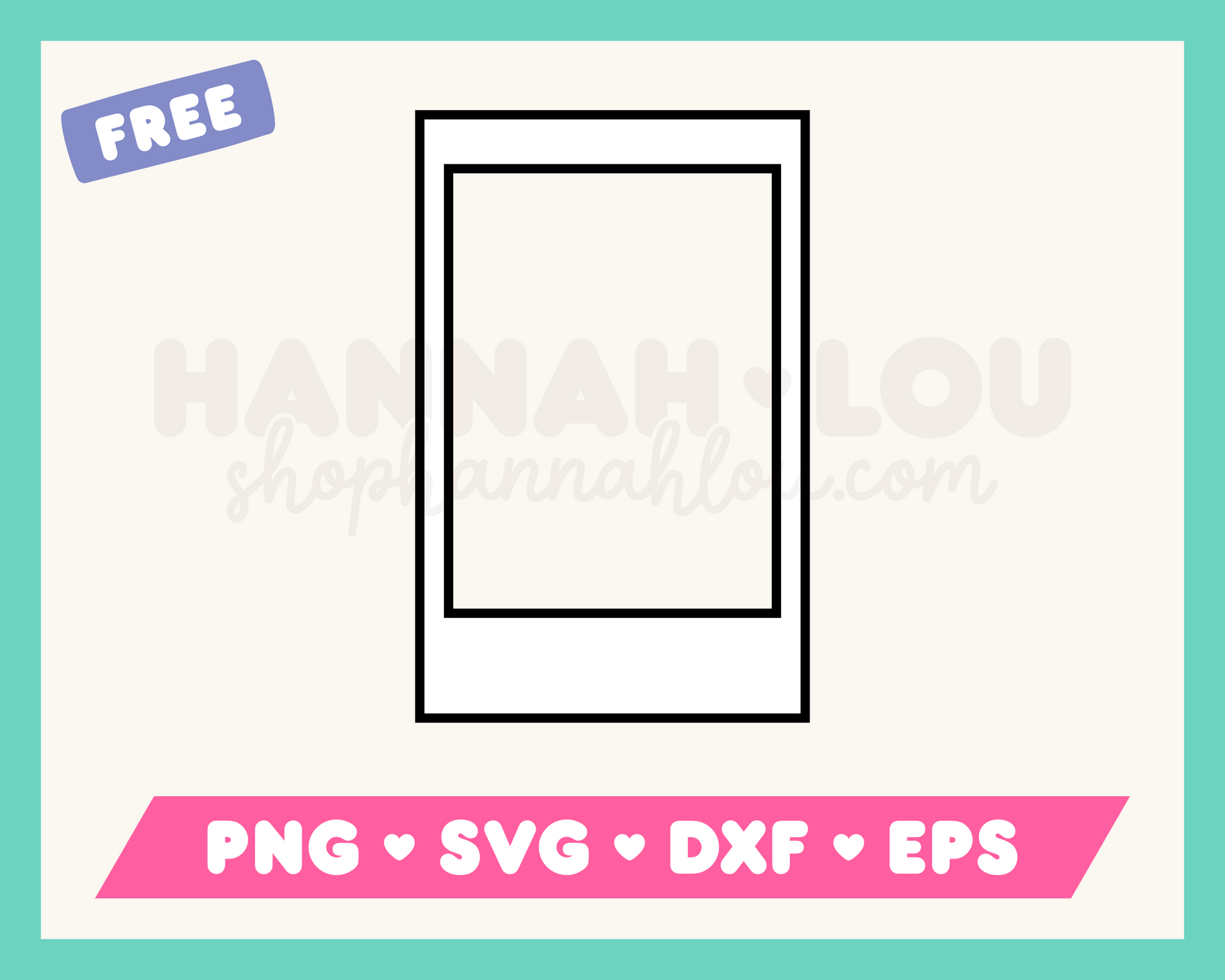 Free Instax Mini Instant Film Scrapbook Frame SVG Files for Cricut ...