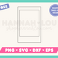 My free Instax Mini-Style Instant Film Scrapbook Frame SVG is part of my free scrapbook SVG files for Cricut collection, and features a single-line drawing of an Instax Mini-style instant film photo frame.