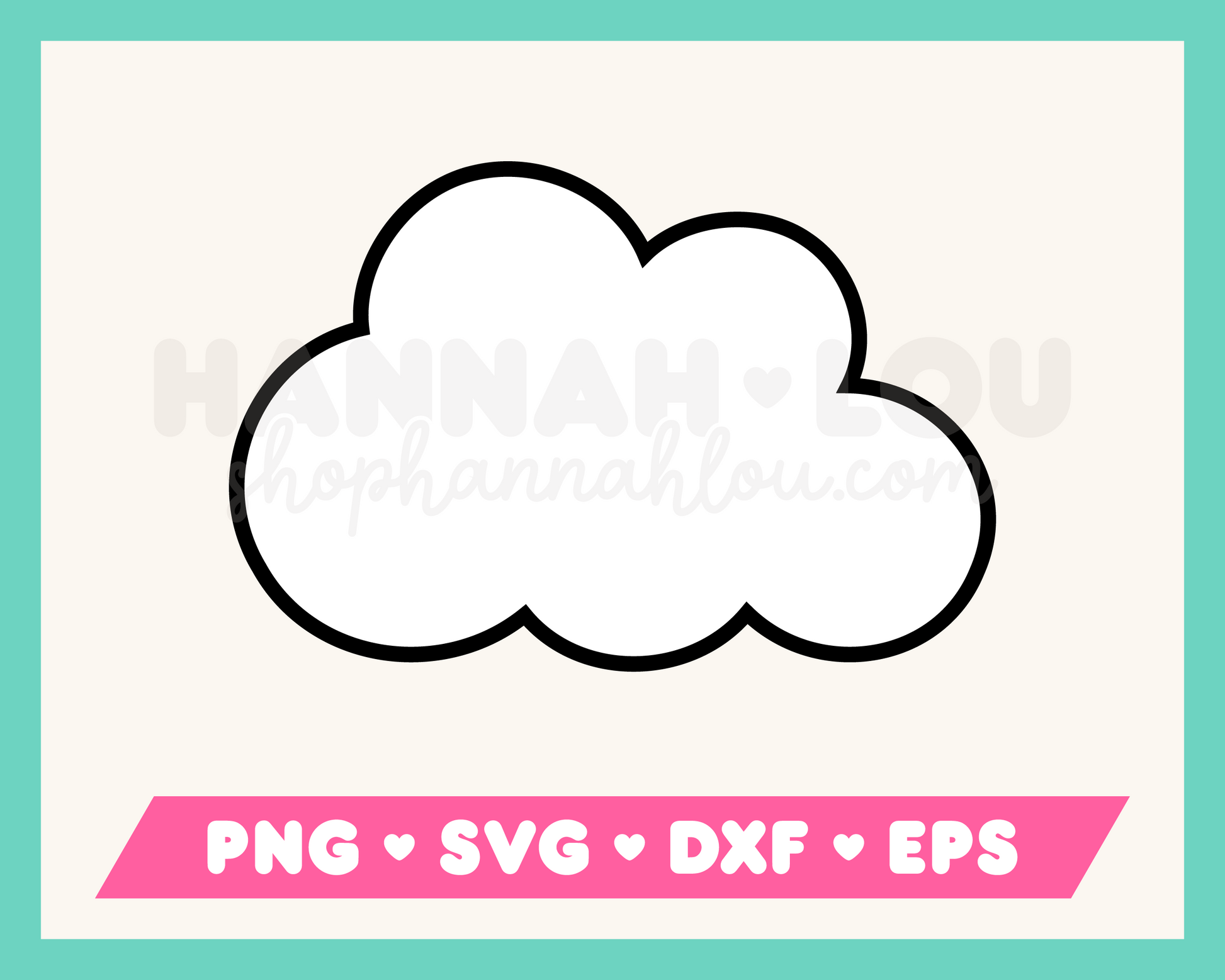 FREE Kawaii Cloud SVG | Free SVG Files for Cricut