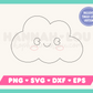 FREE Kawaii Cloud SVG | Free SVG Files for Cricut