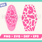 My free Leopard Print Motel Keychain SVG is part of my Free Motel Keychain SVG Files for Cricut collection, and features a motel keychain with a leopard print pattern on it.