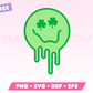 Free Melting Shamrock Eyes Emoji SVG • Free St. Patrick's Day SVG Files for Cricut