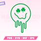 Free Melting Shamrock Eyes Emoji SVG • Free St. Patrick's Day SVG Files for Cricut