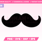 Free Mustache SVG • Free Dad SVG Files for Cricut • Free Dad Sublimation Designs