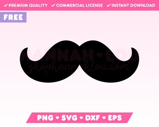 Free Mustache SVG • Free Dad SVG Files for Cricut • Free Dad Sublimation Designs