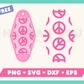 My free Peace Motel Keychain SVG is part of my Free Motel Keychain SVG Files for Cricut collection, and features a motel keychain with a peace sign pattern on it.