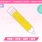 My free Pencil  SVG is part of my Free Teacher SVG Files for Cricut collection, and features a single-line drawing or sketch of a simple pencil with an eraser.