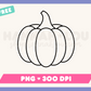 My free Pink Pumpkin SVG is part of my Free Fall Sublimation Designs collection, and features an outline of a pumpkin.