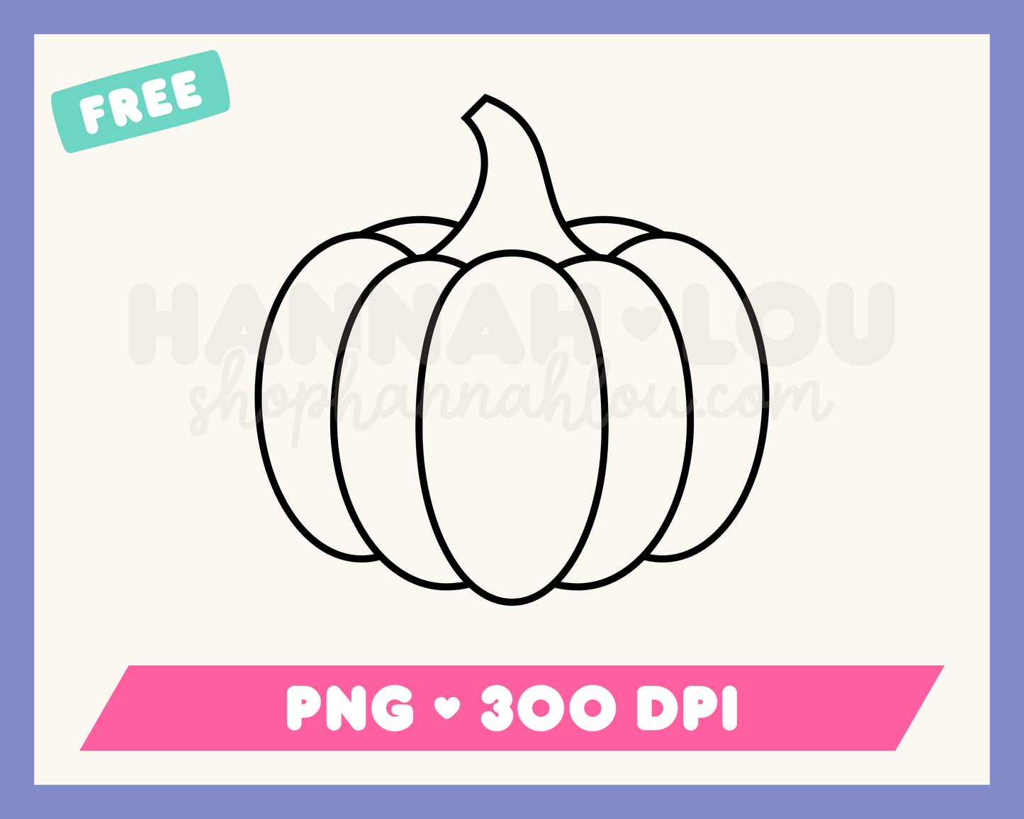 My free Pink Pumpkin SVG is part of my Free Fall Sublimation Designs collection, and features an outline of a pumpkin.