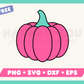 My free Pumpkin SVG is part of my Free Fall SVG Files for Cricut collection, and features a pink pumpkin.