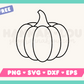 My free Pumpkin SVG is part of my Free Fall SVG Files for Cricut collection, and features an outline of a pumpkin.