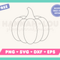 My free Pumpkin SVG is part of my Free Fall SVG Files for Cricut collection, and features a single-line drawing of a pumpkin.