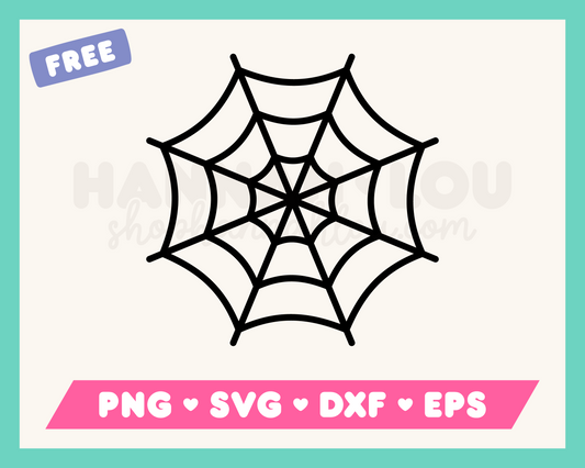 My free Spider Web SVG is part of my free Halloween SVG files for Cricut collection, and features a simple spider web.