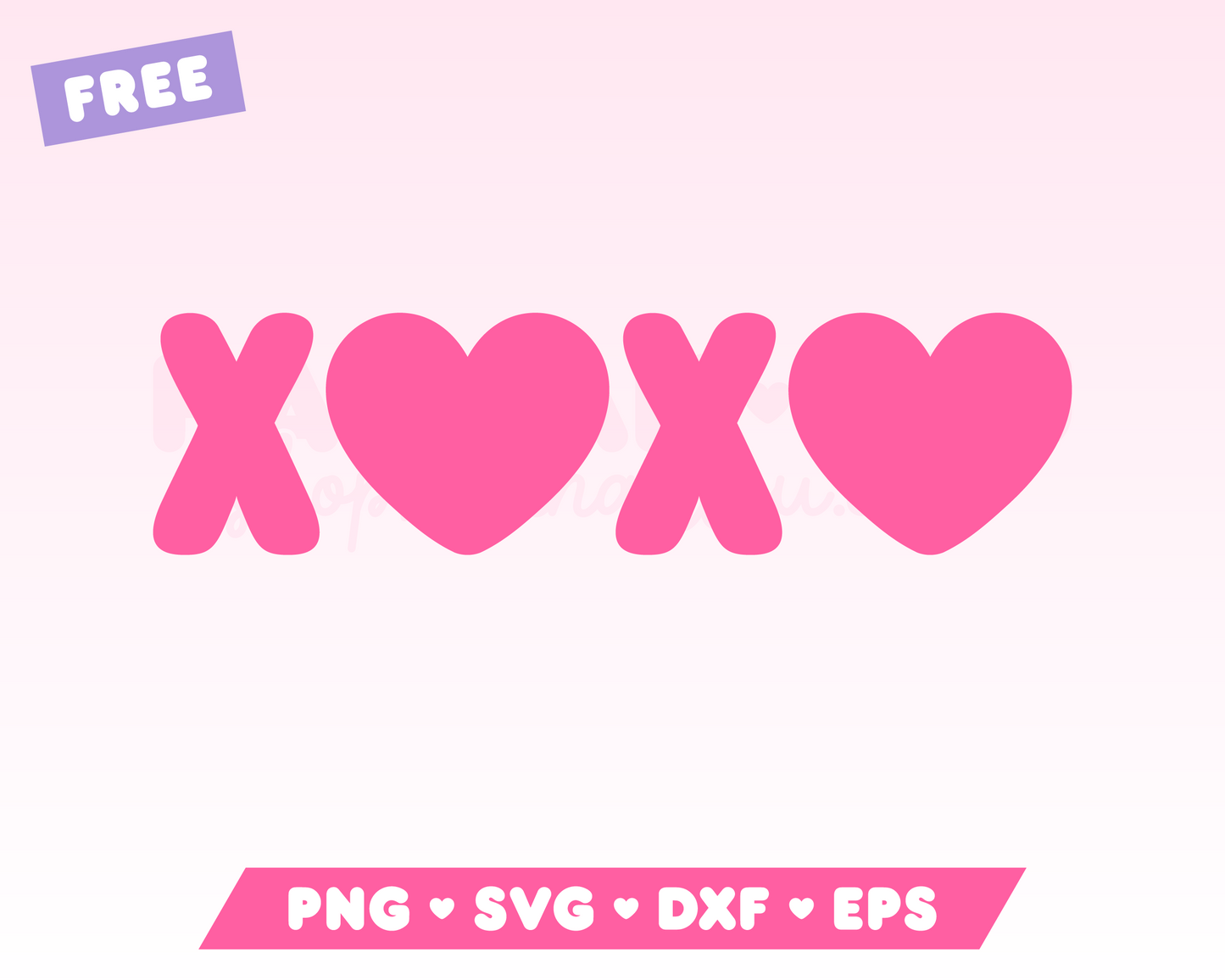 Free XOXO SVG • Free Valentine's Day SVG Files for Cricut