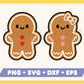 Gingerbread Man & Woman SVG