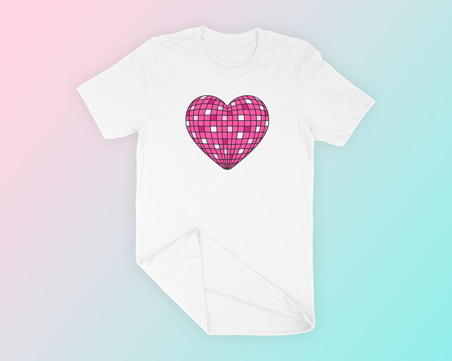 Heart Disco Ball SVG