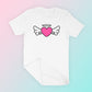 Free Heart with Wings SVG T-Shirt Mockup