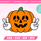 Hippie Pumpkin SVG • Halloween SVG Files for Cricut · Halloween Sublimation Designs